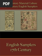 Household - Samplers - English 17th Century