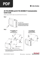 20-750-20COMM and 20-750-20COMM-F1 Communication Carrier Cards