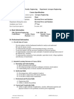 Course Specifications: Date of Specification Approval November, 2007