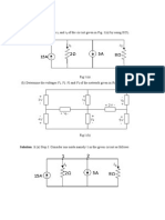 (A) Determine The Currents I and I of The Circuit Given in Fig. 1 (A) by Using KCL