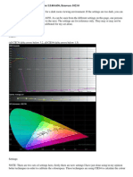 Calibrated HD and SD Settings For LE40A656