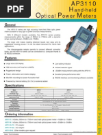 Optical Power Meter AP3110 - APEX Technologies