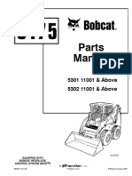 Bobcat S175 Parts Manual Serial 5301 11001 & Above, 5302 11001 & Above