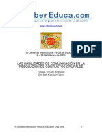 Las Habilidades de Comunicación en La Resolución de Conflictos Grupales PDF