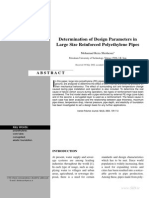 Determination of Design Parameters in Large Size Reinforced Polyethylene Pipes