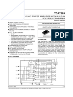 Quad Power Amplifier With Built-In Voltage Converter: Description