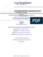 2011 The Development of A Clinical Management Algorithm For Early Physical Activity and Mobilization of Critically Ill Patients, Synthesis of Evidence and Expert Opinion PDF