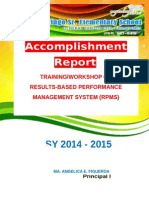 RPMS Accomplishment Report