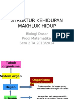 Struktur Kehidupan Makhluk Hidup