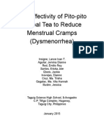 The Effectivity of Pito-Pito Herbal Tea To Reduce Menstrual Cramps (Dysmenorrhea)