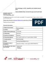 Cross Region Exchange Application Form