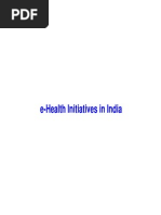 E-Health Initiatives in India