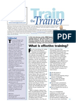 Train The Trainer From Training Journal