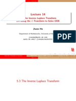 Inverse Laplace Transform For Solving ODE