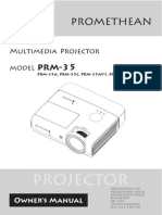 PRM35 Projector User Guide PDF