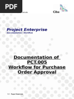 Documentation PCT.005 Workflow Purchase Order Approval