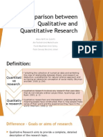 Comparison Between Qualitative and Quantitative Research