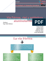 Vía Férrea, Riel y Soldadura Aluminotermica