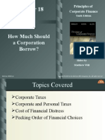 How Much Should A Corporation Borrow?: Principles of Corporate Finance