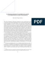 Vázquez Lobeiras - El Programa Del Aislamiento de La Razón y La Elaboración de La Lógica Trascendental