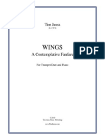 Jansa - Wings, A Contemplative Fanfare - Score and Parts PDF