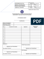 TESDA NEW Attendance Sheet