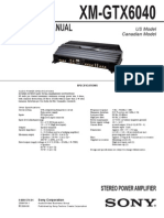 XM Gtx6040 Sony Schematics