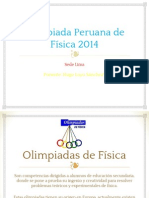 Matemáticas y Olimpiadas - Olimpiada Peruana de Física 2014 PDF