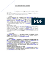 SPECTROPHOTOMETER Practical Handout 2nd Year MBBS