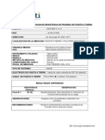 Protocolo de MePROTOCOLO DE MEDICION RESISTIVA DE PUESTA A TIERRA Dicion Resistiva de Puesta A Tierra - Polvorin