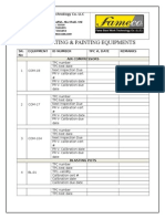 5 - Equipment's Master Checklist