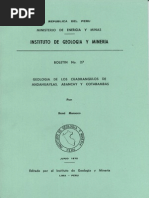 Geología - Cuadrangulo de Andahuaylas (28p), Abancay (28q) y Cotabambas (28r), 1975