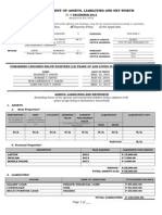 Sworn Statement of Assets, Liabilities and Net Worth