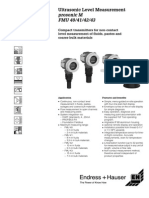 Prosonic M FMU 40/41/42/43: Ultrasonic Level Measurement