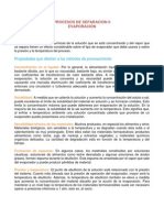 Influencia de Las Variables de Procesos de La Evaporacion