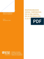 Responsabilidad Social Corporativa en La Era Digital: de La Información A La Comunicación