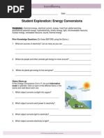 Energy Conversions Se Gizmo