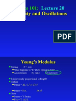 Physics 101:: Physics 101: Elasticity and Oscillations