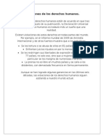 Violaciones de Los Derechos Humanos