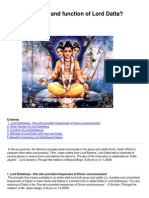 What Are Names and Function of Lord Datta