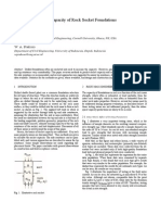 Issues in Evaluating Capacity of Rock Socket Foundations KULHAWY and PRAKOSO