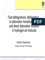 Fast Deflagrations, Deflagrationto Detonationtransition Detonationtransition (DDT) Anddirectdetonationinitiationinhydrogen-Airmixtures