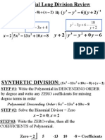 Roots of Polynomials Synthetic Division U4