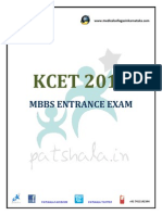 KCET 2015 MBBS Entrance Exam