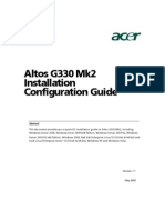 Altos g330 Mk2 Installation Configuration Guide