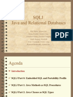 SQLJ: Java and Relational Databases