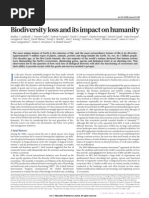 Review: Biodiversity Loss and Its Impact On Humanity