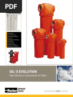 Oil-X Evolution: High Efficiency Compressed Air Filters