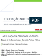 Aula 01 - Introdução À Educação Nutricional