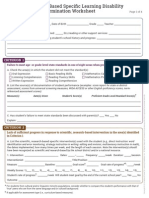 Rti-Based SLD Determination Worksheet